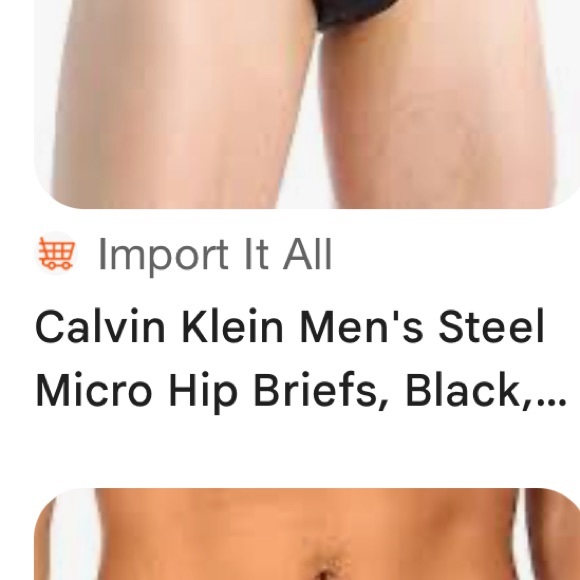 Calvin Klein Men's Steel Micro Hip Briefs in Black with Gray Waistband - Picture 3 of 5
